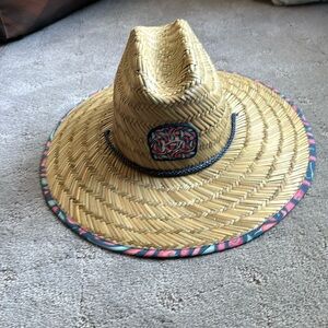 Southern Tide blue Ridge, just chilling, straw hat NWT